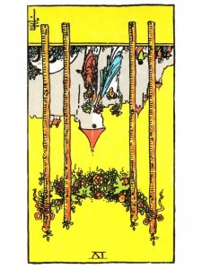 Four of Wands (R)