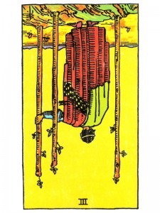 Three of Wands (R)